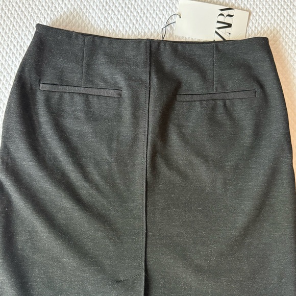 Zara Pencil Skirt Dark Gray Size XSmall - Picture 6 of 9